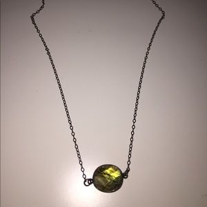 Black stone necklace